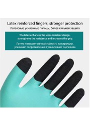 12 Pairs General Foam Water-Proof Latex Rubber Work Gloves Coated, Abrasion, Grip And Knitted Quality, Anti-Slip Palm