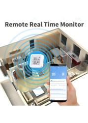 Tuya 2022 WIFI Temperature Humidity Sensor Smart Home Automation APP Support Alexa Google Home APP Remote Control