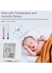 Awapow Tuya Smart ZigBee 3.0 Temperature and Humidity Sensor Indoor Hygrometer Thermometer Support Alexa Google Home Smart Life