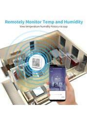 Tuya WiFi ZigBee Temperature Humidity Sensor Smart Home Thermometer with LCD Screen Alexa Google Home APP Smart Life