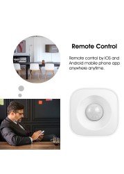 TREEYE WIFI Human Body Sensor Wireless Smart Body Motion PIR Motion Sensor Zigbee Use With Tuya Gateway Smart Life App