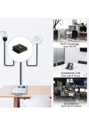 POE Extender 1 T0 4 Port 10/100M 25.5W for IP Camera Extend 120M IEEE802.3af POE Network Devices Plug and Play