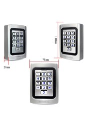 RETEKESS T-AC04 Keypad Door Access Control System IP68 Waterproof Metal Case Silicone Security Entry Door Reader RFID 125Khz EM