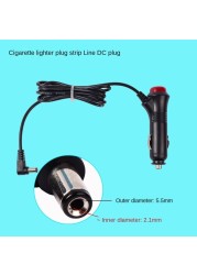 Car DC 12V 24V DC2.1 3.5mm Plug Cigarette Lighter Power Adapter with Switch 1/3M Cable for E Dog Radar GPS