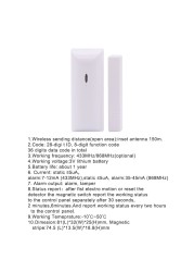 Mian Focus 433Mhz or 868Mhz Frequency MD-210R Magnetic Window Door Sensor Alarm Door Detector With Low Battery Alarm