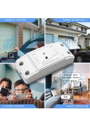 Tuya 2022New Garage Door Opener 433Mhz Remote Control WiFi Switch Smart Home Google Home Alexa Automation Voice Control