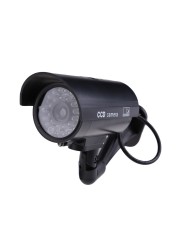 Home Waterproof Hotels Office Shops Safety Parks LED Light Easy to Use Warning Simulation Camera