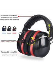 Portable Noise Reduction Soundproof Hunting Adjustable Construction Ear Muffs Sports Shooting Safety Hearing Protection Sleeping