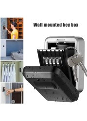 2022 Wall Mount Key Storage Secret Box Organizer 4 Digit Combination Password Security Code Lock No Key Home Key Cabinet caja