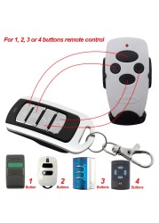 2pcs Remote Control Duplicate Garage Door 433mhz 868MHz 4 Channel Command Handzender Garage Door Opener Gate Key Fob