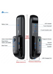 Smart Smart Lock With Wifi Fingerprint Lock Support Fingerprint/Password/RFID Card/Key/TTlock Bluetooth/Tuya Wifi Unlock