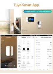 Aubess Tuya Smart WiFi Door Sensor Compatible with Alexa/Google Home/Smart Life APP Door Open/Closed Security Alarm Detector