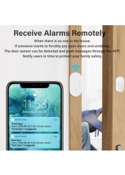 Aubess Door Window Sensor Zigbee Sensor 3.0 Wireless Smart Connection Mini Door Work With Smart Life APP Smart Home Alexa Google