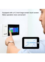 2022 Tuya WiFi GSM Home Security Protection Smart Alarm System Touch Screen Burglar Kit Mobile APP Remote Control RFID Arm and