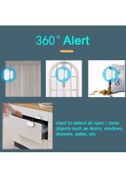 Tuya ZigBee Door Sensor Smart Home Open/Colsed Door Window Detectors 360° Security Alert System Support Google Home Alexa