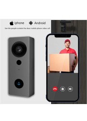 2022 Tuya Smart Life Wireless Camera Doorbell WiFi 1080P Video Eye Intercom for Home Security Waterproof Peephole Alarm