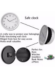 2022 Hidden Safe Large Wall Clock Safety Box Secret Safe Box Money Jewelry Stuff Storage Home Office Cash Safes Wholesale