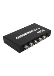 Wiistar SDI Splitter 1 in 4 out SDI Extender Converter 1x4 Support 3G/SD/HD-SDI 1080P for Video Monitor