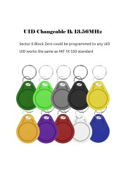 10pcs UID Block 0 Rewritable 125KHz 13.56MHz RFID Tag Key Fob Clone Card Tags Copy Cards Keyfob HID Card