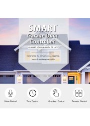 WiFi Garage Door Opener Smart Door Controller Compatible with Alexa Echo Google Home Smart Life Tuyasmart IOS Android APP