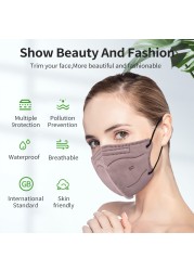 5D KN95 Face Mask 5 Layer Mascarillas FFP2 Homologadas FPP2 Adult Protective KN95 Certificadas 10-100pcs FFP2mask KN 95 Filter