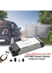 Car Garage Door WiFi Key Garage Door Controller With Alexa Google Home App Control Switch and IFTTT Smart Life / Tuya