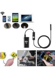 8mm for Car Endoscope Camera Endoscope Flexible IP67 6 LED Inspection Smartphone Auto Endoscope for Apple Android Mobile Phone