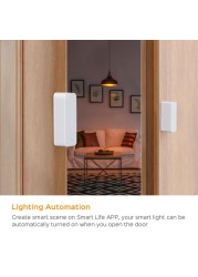 Tuya Smart Zigbee Window Door Sensor Open/Closed Detection Compatible with Alexa Google Home IFTTT Tuya/SmartLife APP