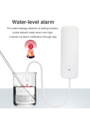 Tuya Home Water Leak Alarm Standalone Alarm WiFi Water Leak Sensor Flood Detector Alert Overflow Security Alarm System