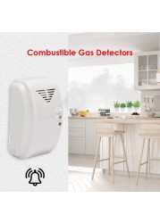 Carbon Monoxide Detector 12V Wall Gas Detector Alarm Sound Light Warning Alarm LPG Natural Smoke Sensors Security Protection