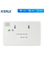 2022 Kerui Tuya W18 Wireless WiFi Home Alarm GSM IOS Android APP Control LCD GSM SMS Burglar Home Security Alarm System