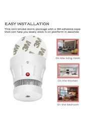 Smoke Detector Infrared Photoelectric Sensor Fire Alarm DIY For Wifi Zigbee Smart Home Security System Tuya Anti Firefighter