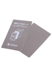 Gray Anti Metal Magnetic NFC Sticker Paster For iPhone Cell Phone Bus Access Control Card IC Card Protection Supplies Fast Shipping