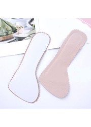 1 Pair Leather Half Foot Pad High Heel Insoles Sweat-absorbent Seven Points Cushion Anti-slip Massage Cushion Insert Foot Care Tool