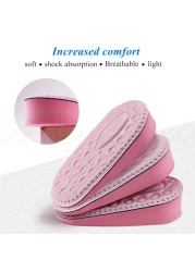 Memory Foam Invisible Height Increase Insoles For Women's Shoes Soles Inner Heel Insert Molds Lift Increase Insoles