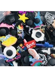 Wholesale 50pcs Love Mix Cartoon Plastic Animals Shoe Charms DIY Wristbands Backpack Decoration Accessories Buckle Clog Croc Jibz