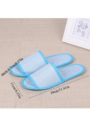 Thick linen disposable slippers, comfortable and breathable shoes, for home, hotel, hospital, summer necessities