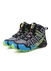 SU-LAN Jiao Series Mountaineering High Top Snow Boots Men Shoes Sneakers Safety Outdoor Zapatillas Hombre Max Size