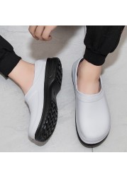 High Quality EVA Chef Shoes Non-slip Waterproof Oil-proof Kitchen Cook Flat Work Shoes Hotel Restaurant Clogs Men Multicolor