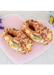 Home Slippers Indoor Couple Winter Floor Simulation Baking Home Tarpaulin Flooring Slippers