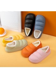 Men and women winter slippers fur slippers passionate and comfortable garden clogs mules slippers home cotton shoes couple indoor slippers