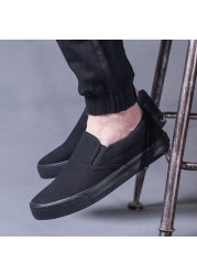 Spring Autumn Men's Shoes Casual Canvas Shoes Men Fashion Loafers Oxford Casual Men Sneakers Breathable Slip-on Low-cut Non-slip