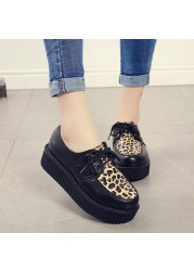 Creepers Casual Shoes Woman Plus Size Sneakers Women Shoes Ladies Platform Shoes 2022 Lace-up Women Flats Female Shoes Loafers