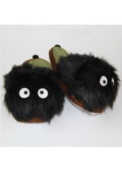 28cm New Cartoon My Neighbor Totoro fairy Dust Plush Slipper Winter Indoor Slippers For Adults Free Shipping