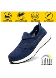 Safety shoes men's puncture-proof old security safety shoes summer breathable work shoes women safety shoes men's work shoes