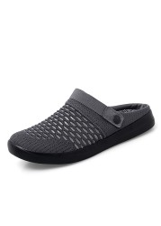 Casual Breathable Men Sandals Summer Outdoor Lightweight Fashion Slippers New Arrivals Slip On Male Mesh Beach Shoes For Male