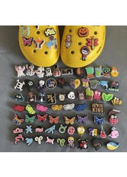 Wholesale 20-100pcs Cute Cartoon Crocs Charms Mix Random Patterns Shoe Charms for Shoe Accessories Wristbands Slippers Decoration