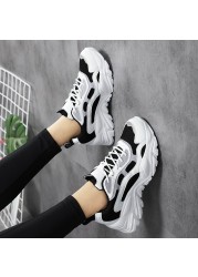 TUINANLE Sneakers For Women Vulcanizing Shoes New Female Black White Platform Thick Sole Running Casual Ladies Shoes Tenis Feminino