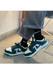 Harajuku Zapatillas Mujer 2022 Spring Sneakers Hot Streetwear Fashion Green Casual Sneakers For Women Vulcanize Shoes