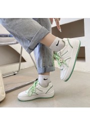 White Platform Sneakers Women Shoes Kawaii Cute Korean Fashion Sneakers Fairy Sweet Women Shoes Girls Tenis De Mujer